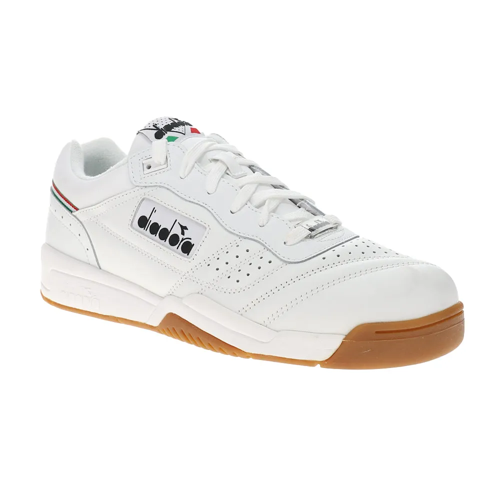 Gray Tennis Shoes Action Perforated Lace Up Sneakers