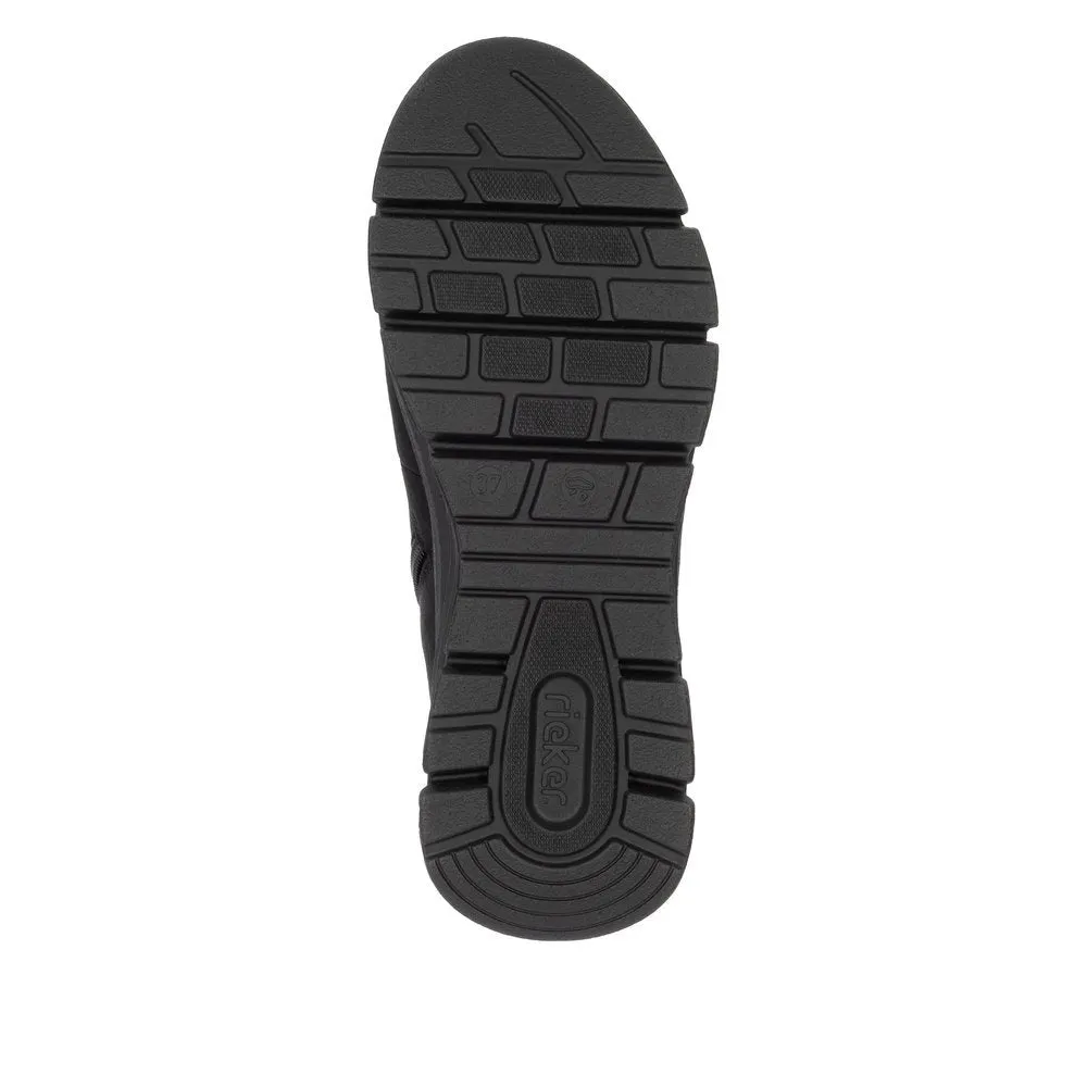 Dsw Cowboy Boots 48034-00 Black Ankle Lace/Zip RTex