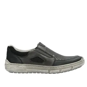 04051-40 Slip On Black Smoke Slip On Steel Cap Shoes