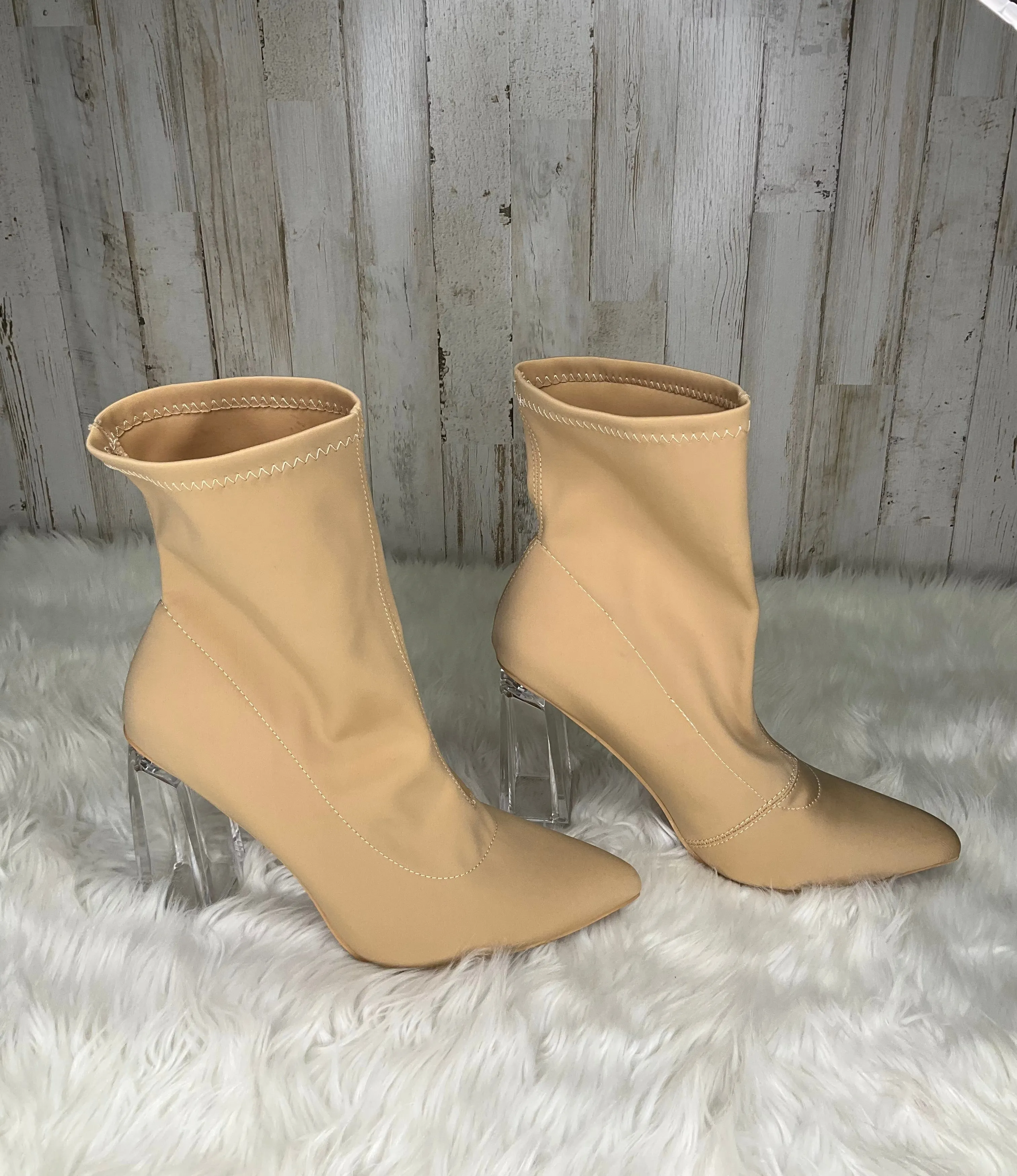 Kady Suede Ankle Boots Boots Ankle Heels By Fashion Nova  Size: 8.5