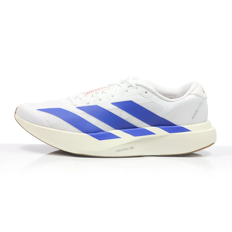 Max Running Shoes adidas Adizero Evo SL Men's Running Shoe - Cloud White/Royal Blue/Pure Ruby
