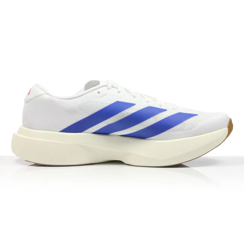 Best Stable Running Shoes adidas Adizero Evo SL Men's Running Shoe - Cloud White/Royal Blue/Pure Ruby