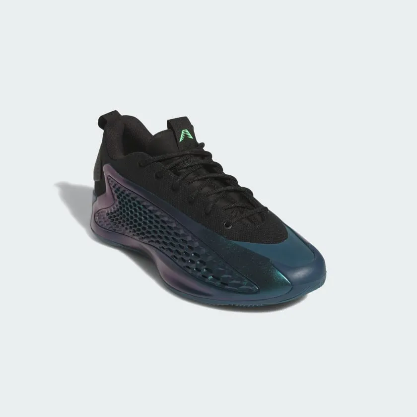 2k5 Basketball Shoes Adidas Men's Anthony Edwards 1 Low Shoes - Arctic Night / Core Black / Scream Green