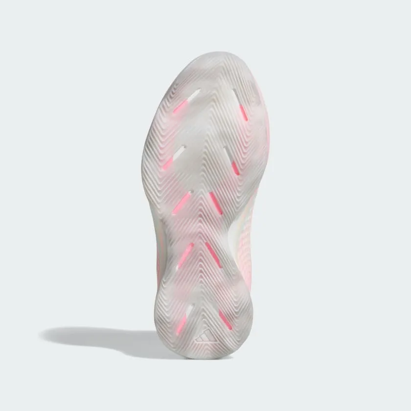 Toughest Basketball Shoes Adidas Men's Anthony Edwards 1 Low Shoes - Cloud White / Acid Orange / Bliss Pink