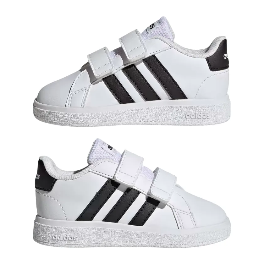 Adidas scarpa sneakers con strappo da bambino Grand Court 2.0 2.0 CF GW6527 bianco-nero Shirts To Match Sneakers