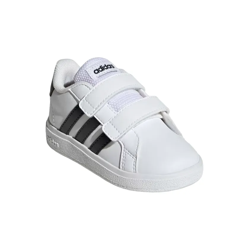 Adidas scarpa sneakers con strappo da bambino Grand Court 2.0 2.0 CF GW6527 bianco-nero She Wears High Heels And I Wear Sneakers