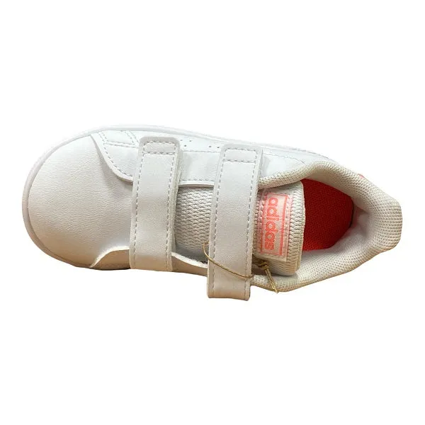 Margaritaville Sneakers Adidas scarpa sneakers da bambina Advantage CF I GW0454 bianco-rosa