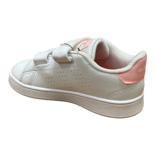 Sneakers With Star Adidas scarpa sneakers da bambina Advantage CF I GW0454 bianco-rosa