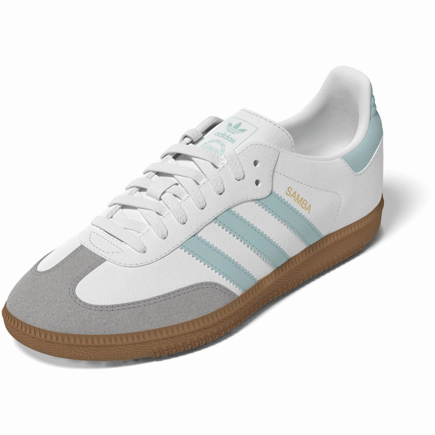 Khaki Pants Sneakers adidas Originals Ftwr White/Semi Flash Aqua/Gum 3 Samba Og J Sneakers