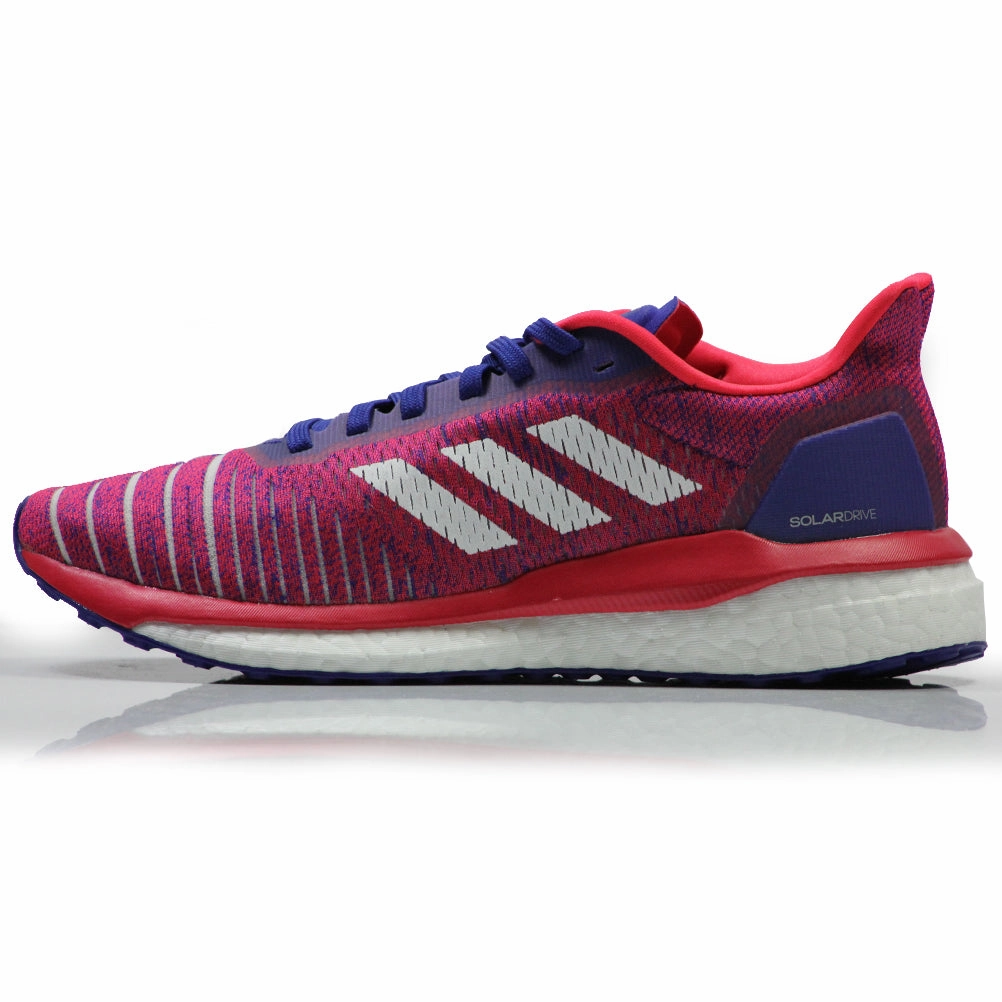 Hi Top Running Shoes adidas Solar Drive Women's Running Shoe - Active Blue/Footwear White/Shock Red