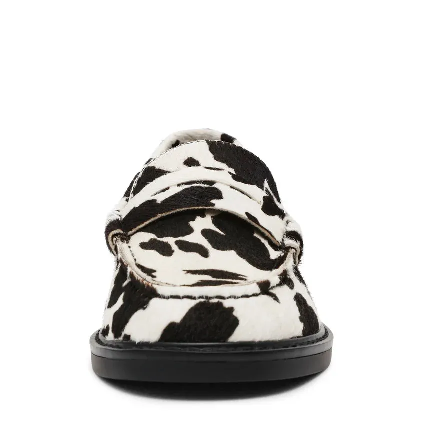 Adison-C Flat Shoe BLACK/WHITE Flower Shoes Flats