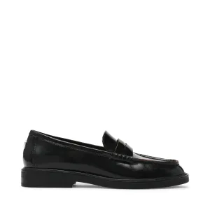 Flat Sole Wide Toe Box Shoes Adison Flat Shoe BLACK LEATHER