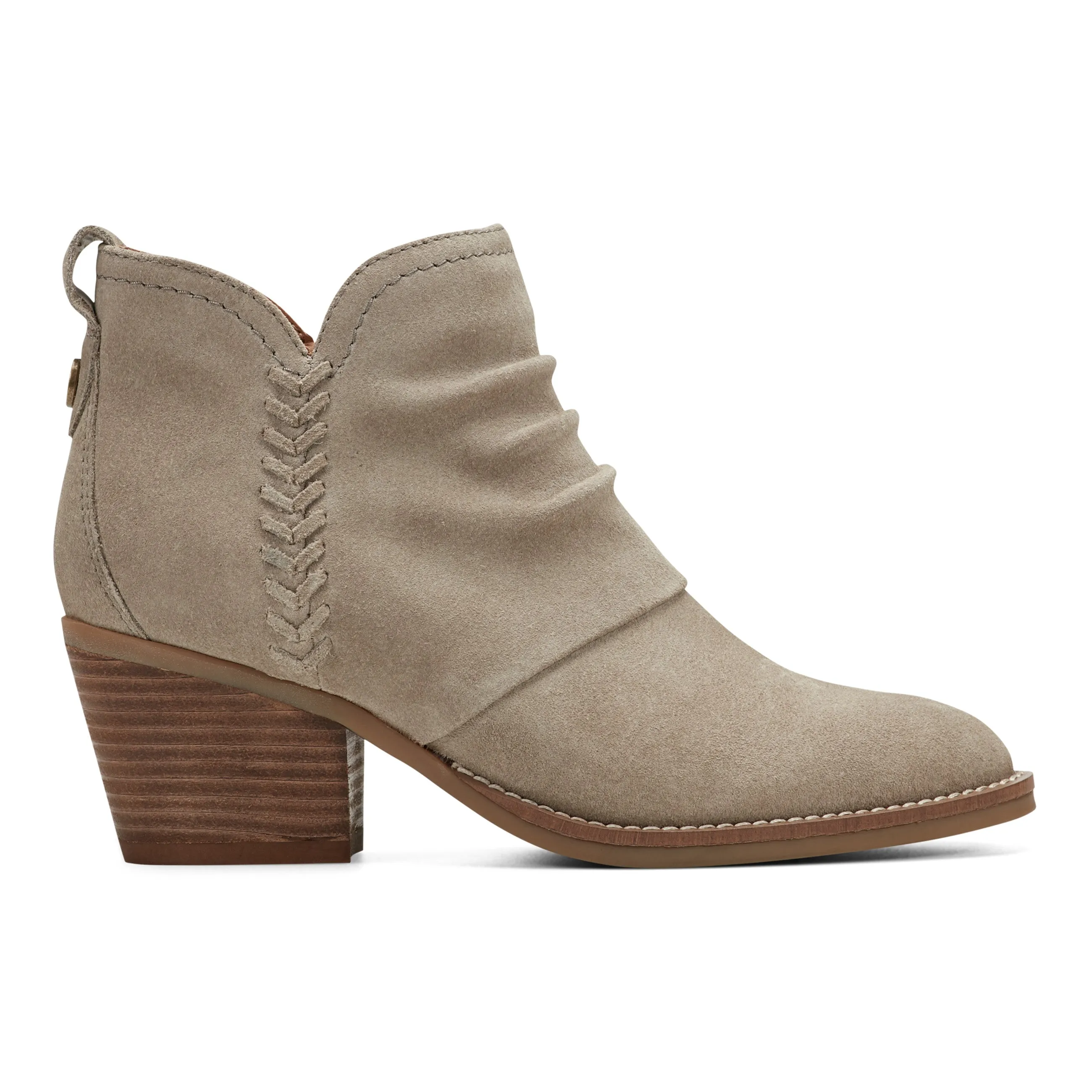 Chandy Suede Ruched Booties Highest Rated Winter Boots