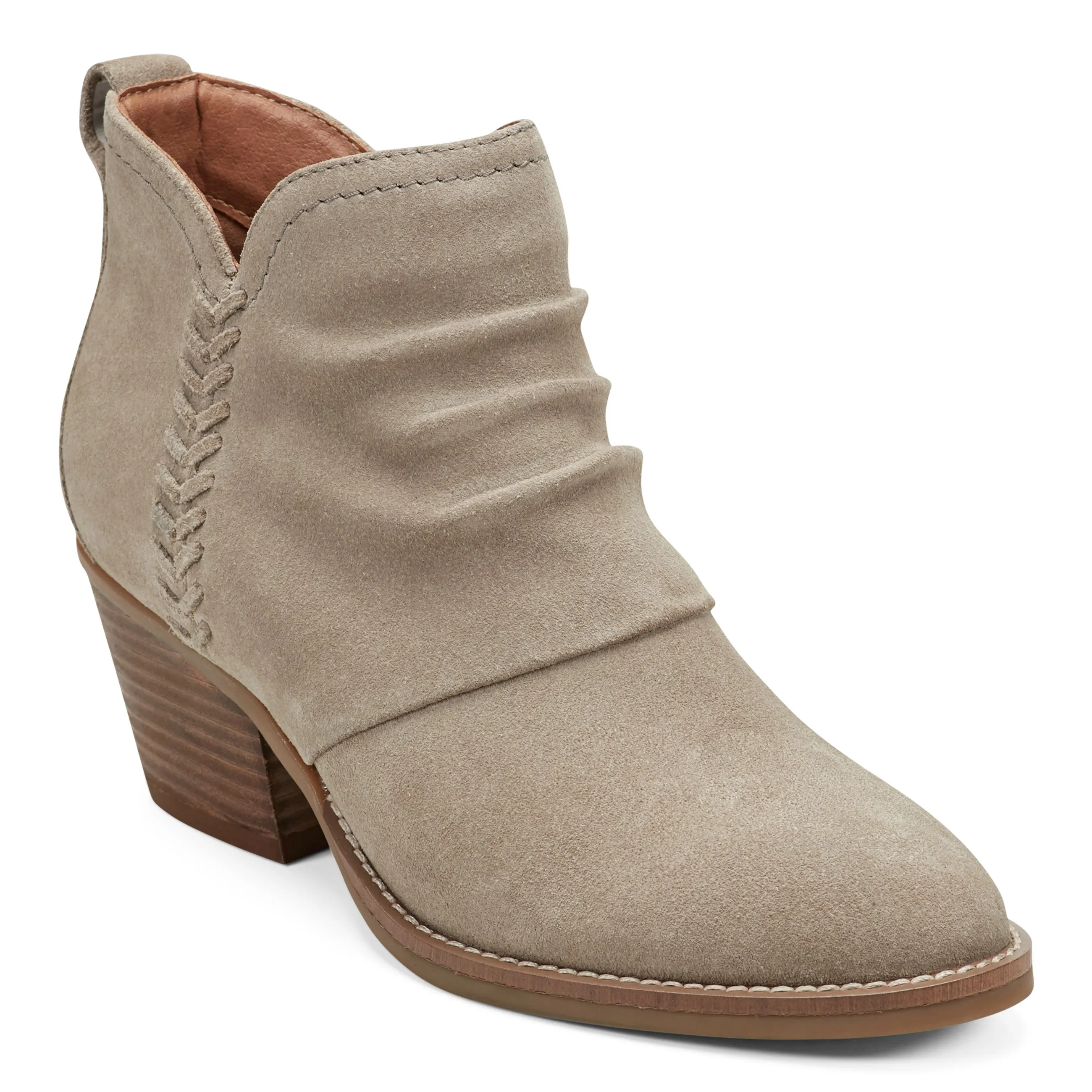 Chandy Suede Ruched Booties Boots Of Montana