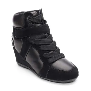 Bopster Studded Suede Sport Wedge Hunter Snow Boots