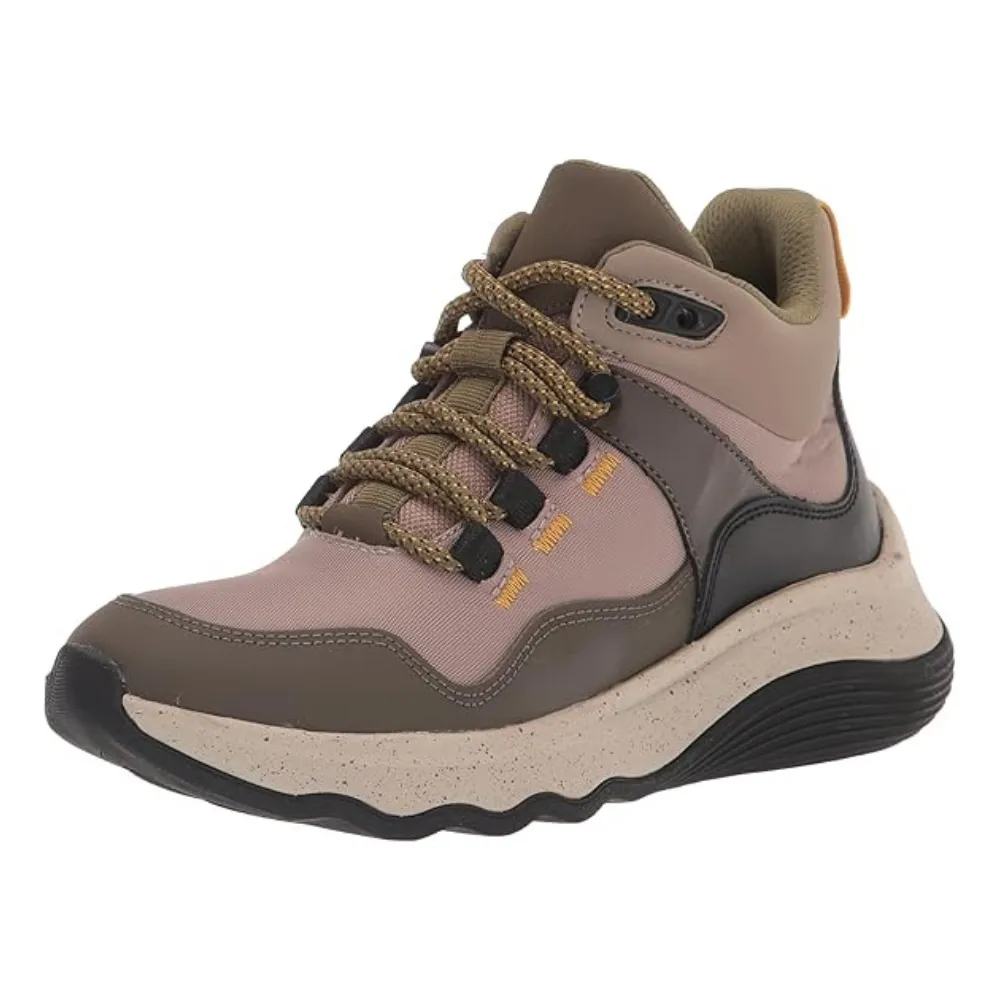 Clarks Jaunt Lo Dark Olive Combi Ankle Boot (Women's) Boots With Insoles