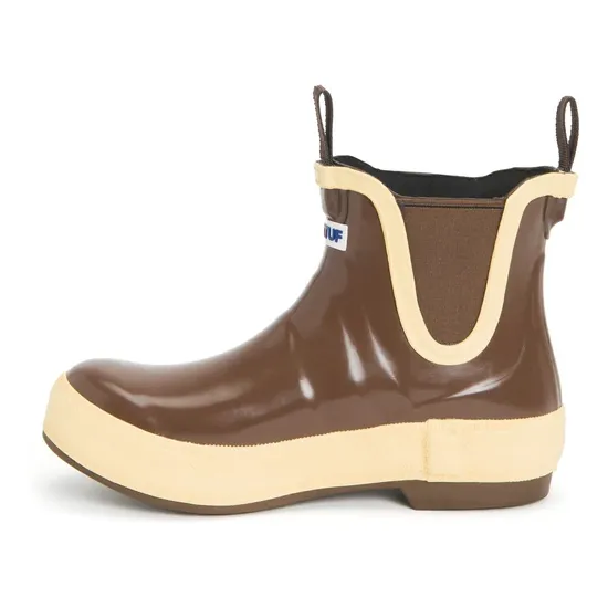 XTRATUF Ladies Legacy Ankle Deck Brown Rubber Boots LDBW900 Custom Made Boots