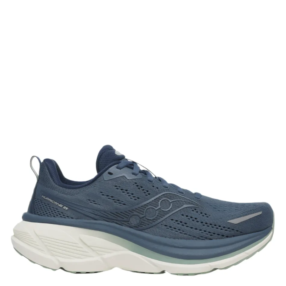 Dropset Control Training Shoes Saucony Men's Hurricane 25 Running Shoes in Dusk/Iceberg AW25