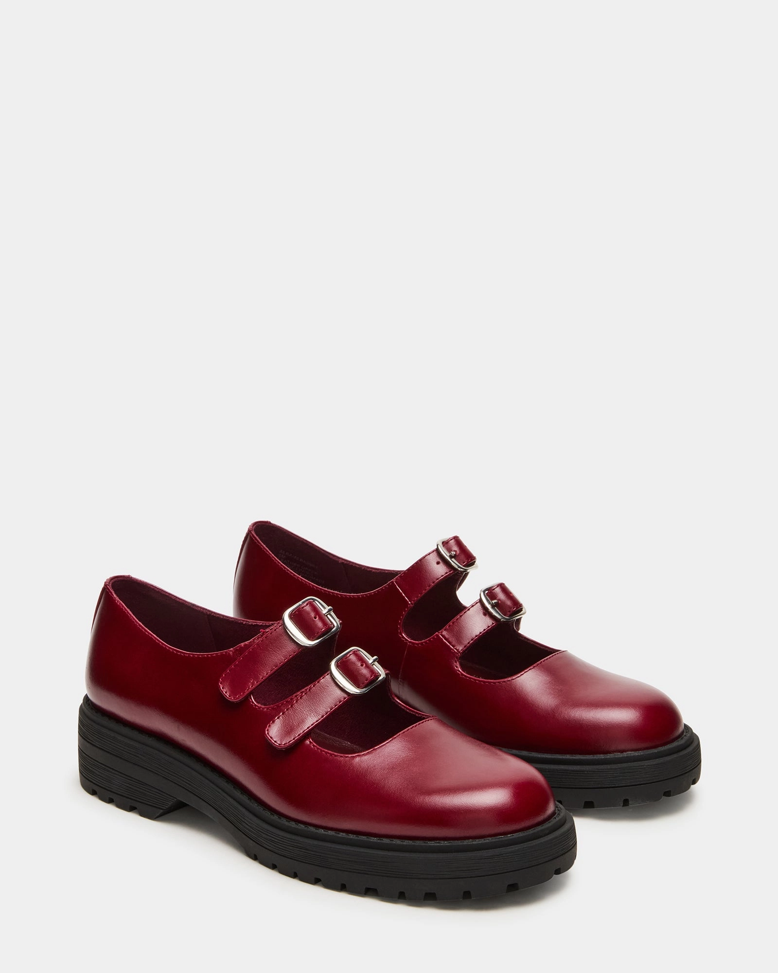 Loafers Black ALBA BURGUNDY LEATHER