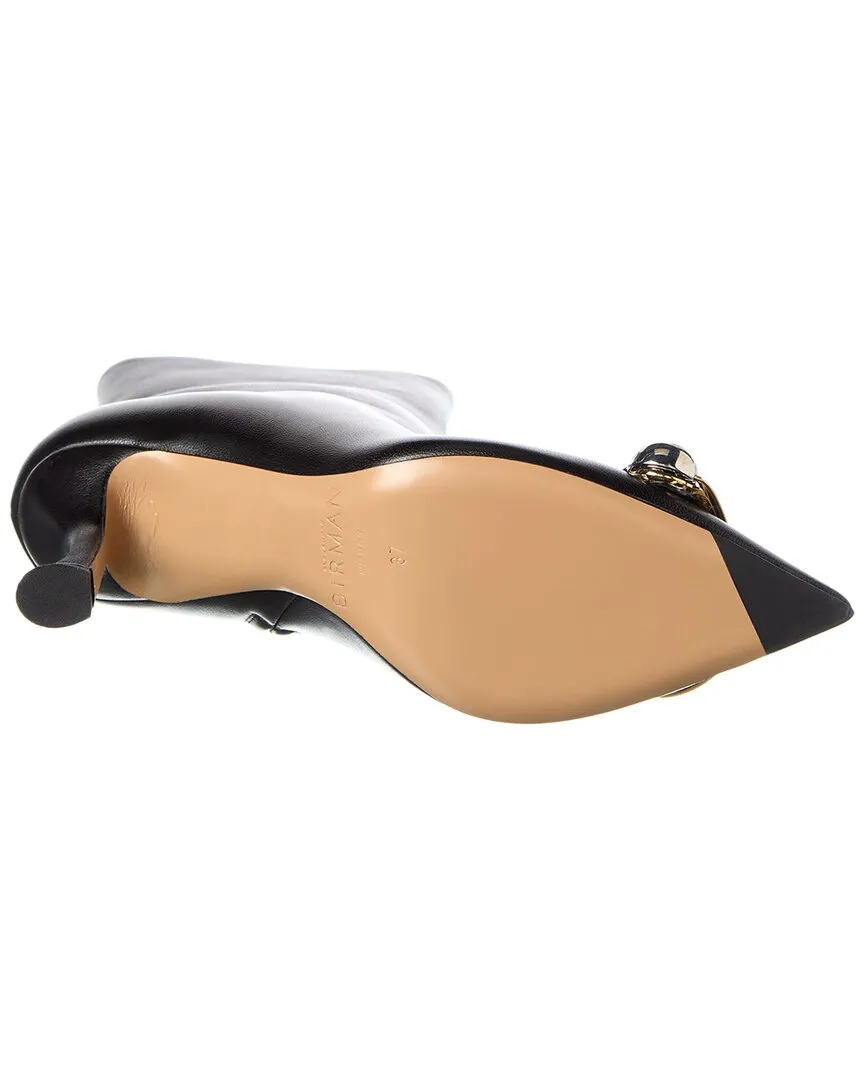 Plus Size Cowboy Boots Extra Wide Calf Alexandre Birman Harper 85 Leather Bootie