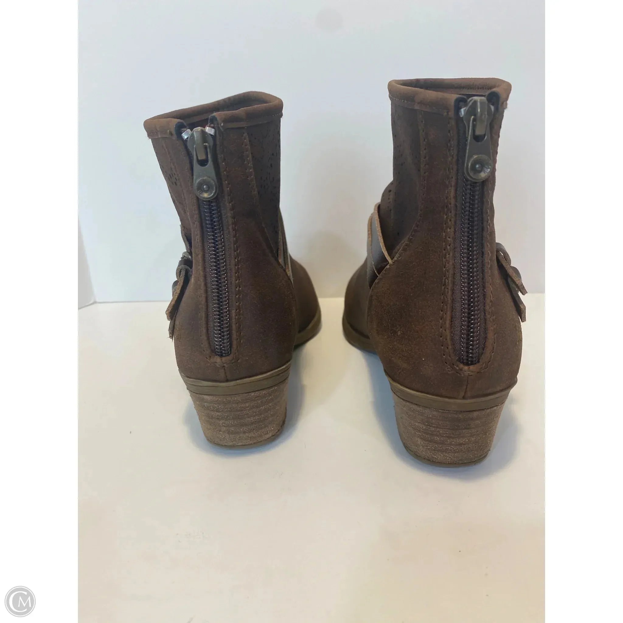 Boots Ankle Heels By Blowfish In Brown, Size: 8 Mi.im Ankle Boots