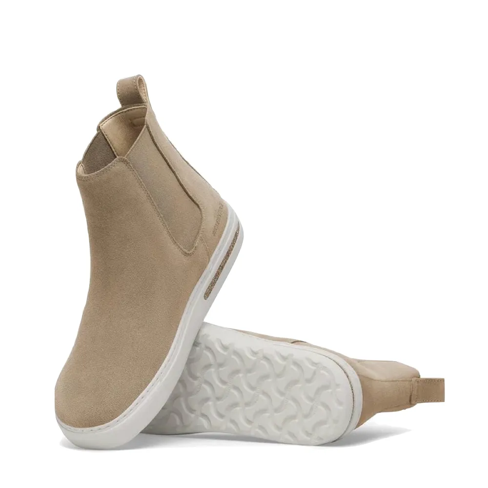 Best Safety Toe Boots Birkenstock Women's Bend Chelsea Pull On Boot in Taupe