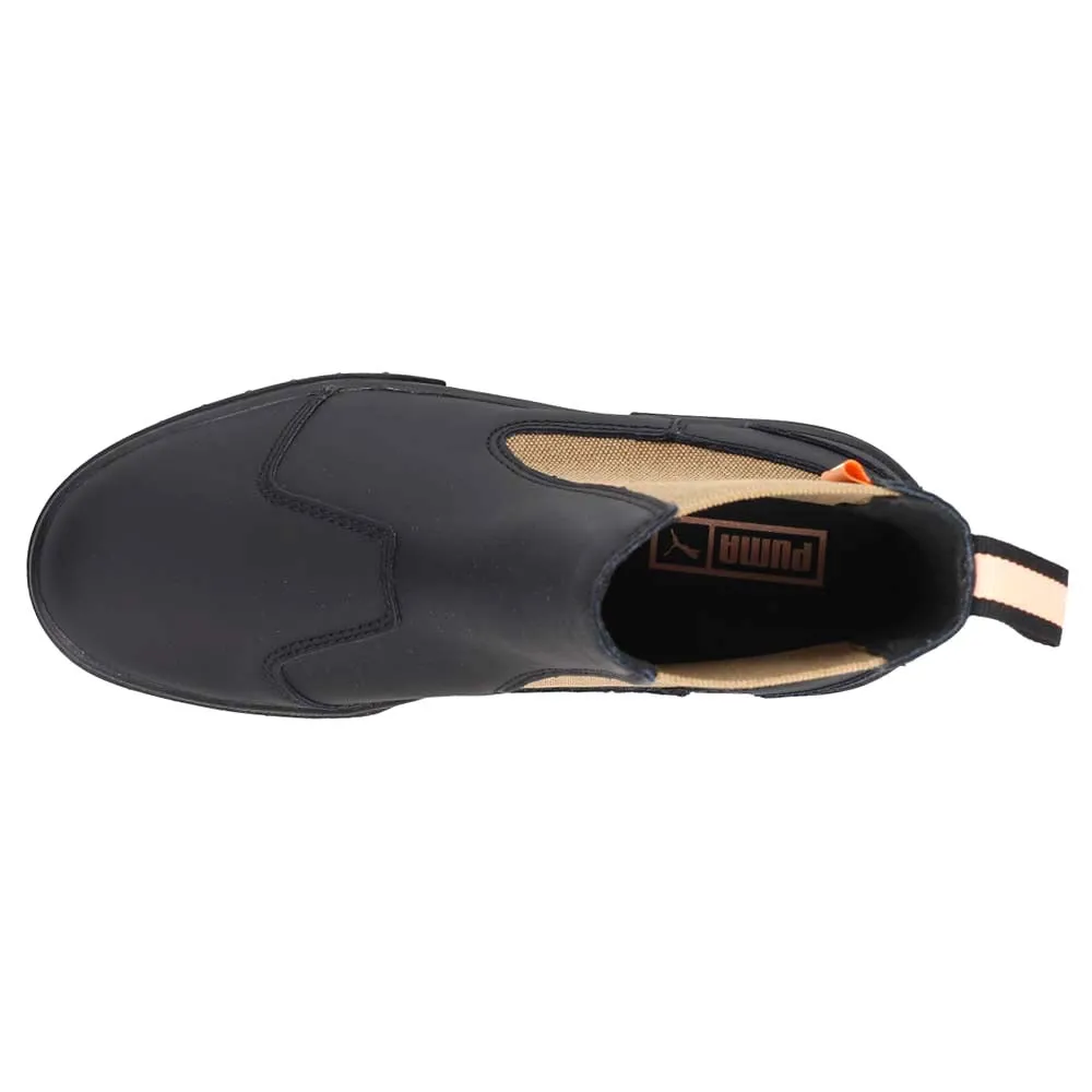 Mayze Suede Round Toe Platform Chelsea Boots Puss In Boots Movies