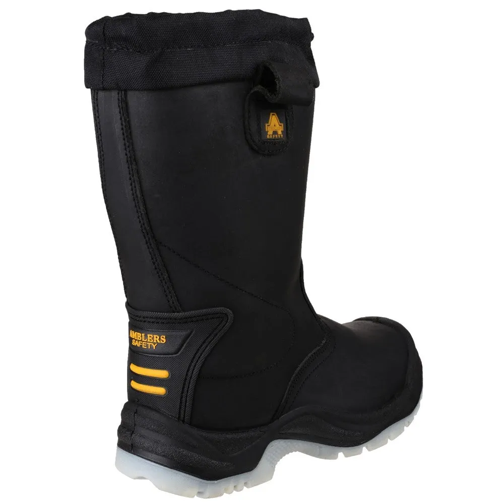 Amblers Safety FS209 Water Resistant Pull On Safety Rigger Boot Chanel Boots Combat