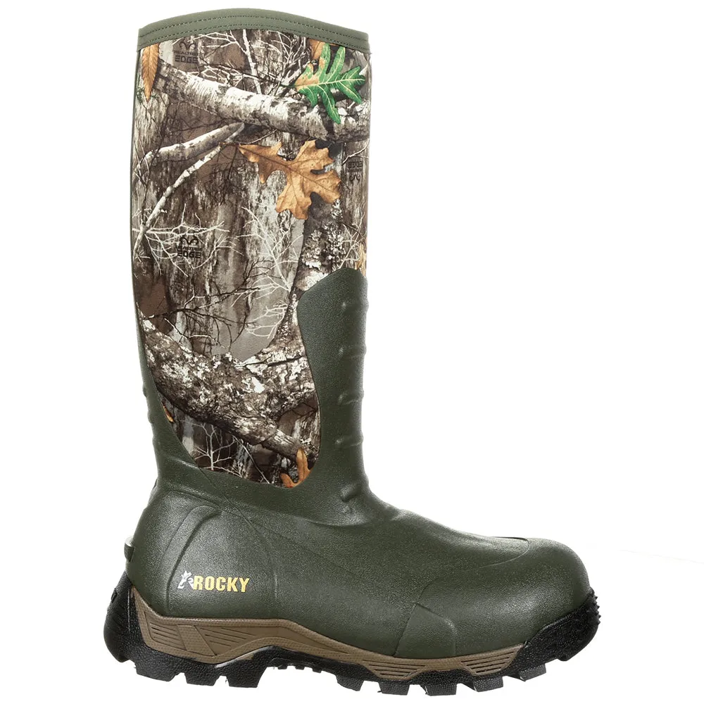 Sport Pro 16 inch Rubber Insulated Waterproof Outdoor Round Toe Pull On Boots Over The Knee Boots Outfit