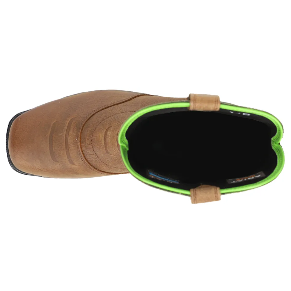 Rebar Flex 10 Inch Waterproof Composite Toe Work Boots Army Desert Boots