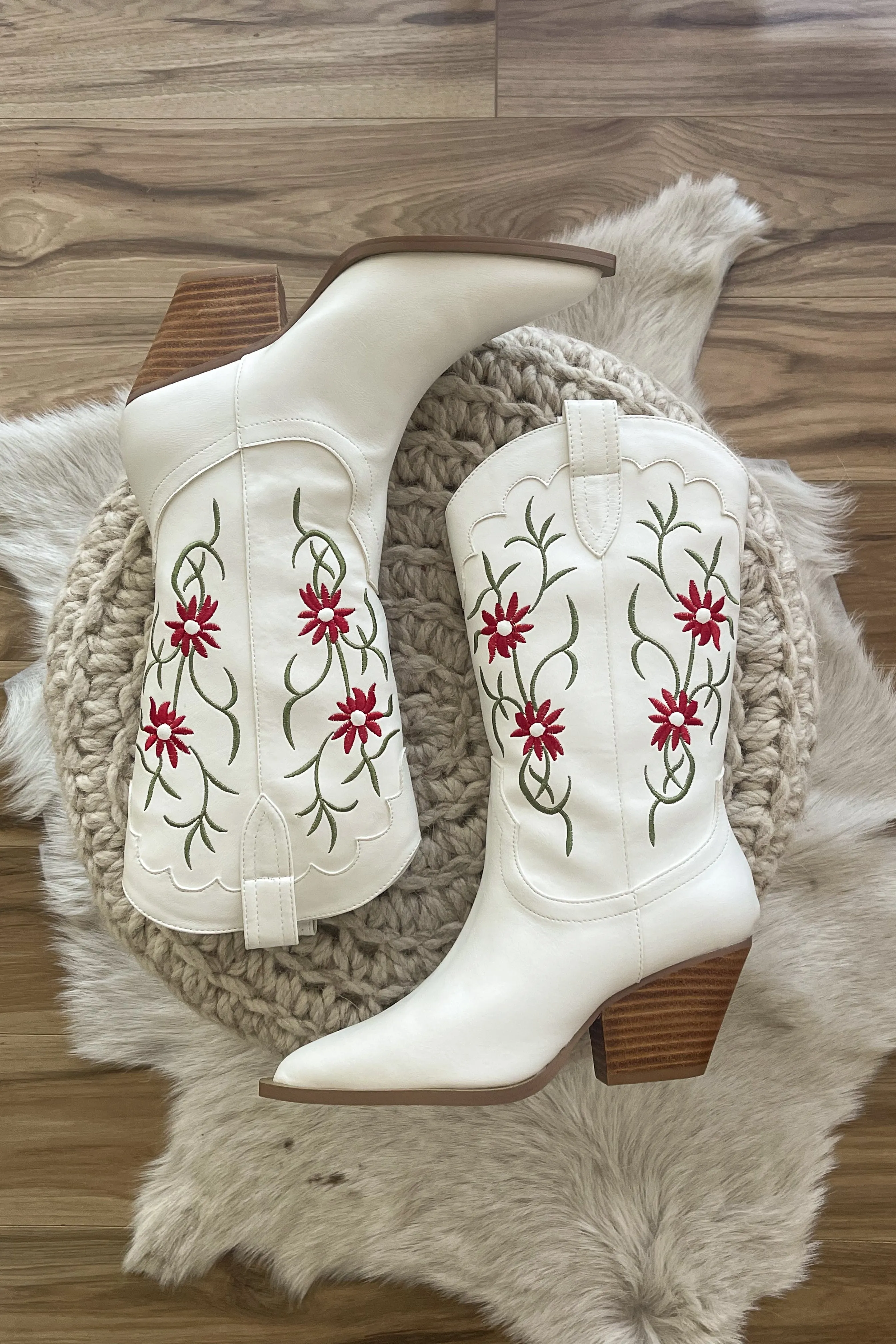 Swat Boots Allison Floral Embroidered Western Boot