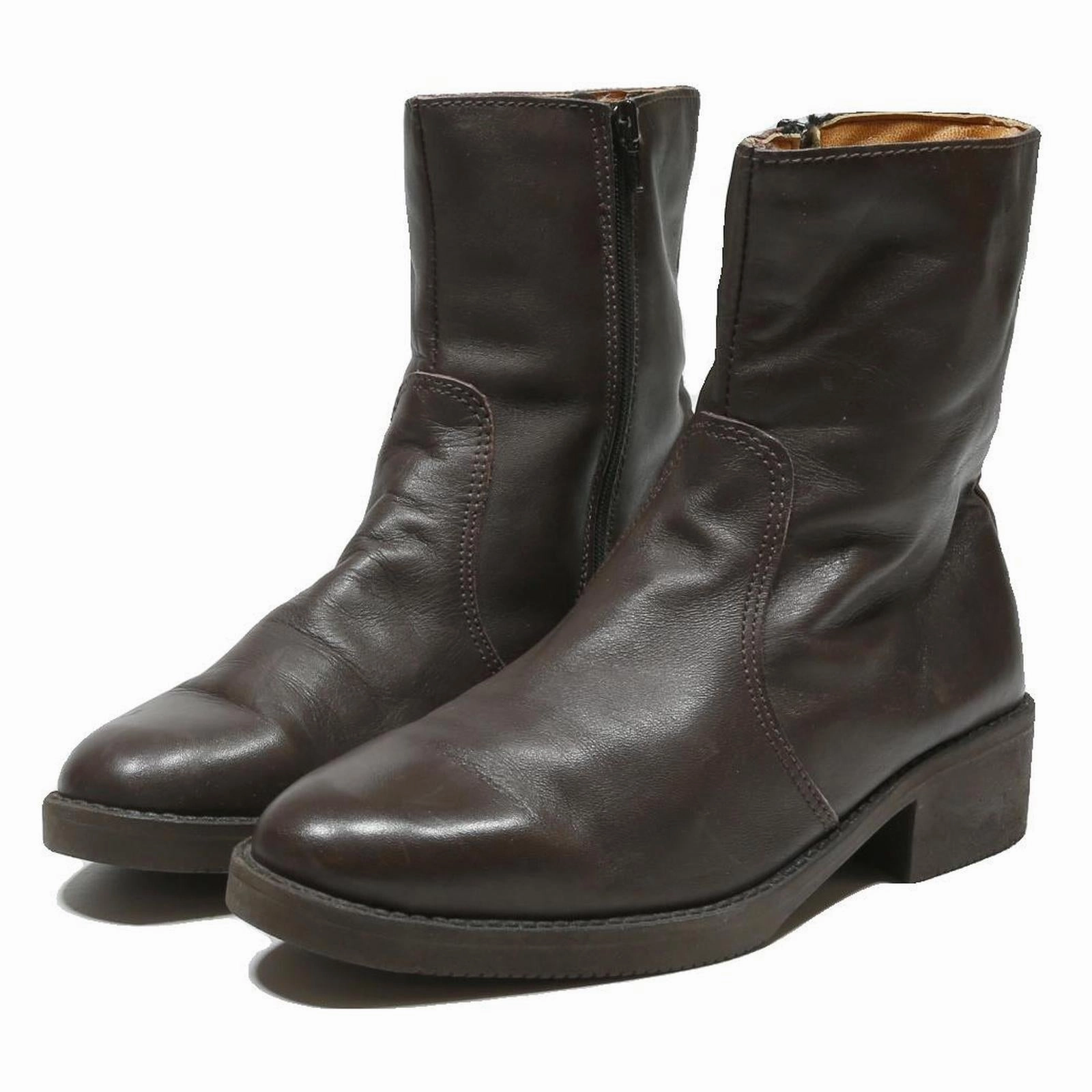 Womens Dark Brown Leather Ankle Boots UK 8 Classic Cut Stylish Comfortable Jocko Willink Boots