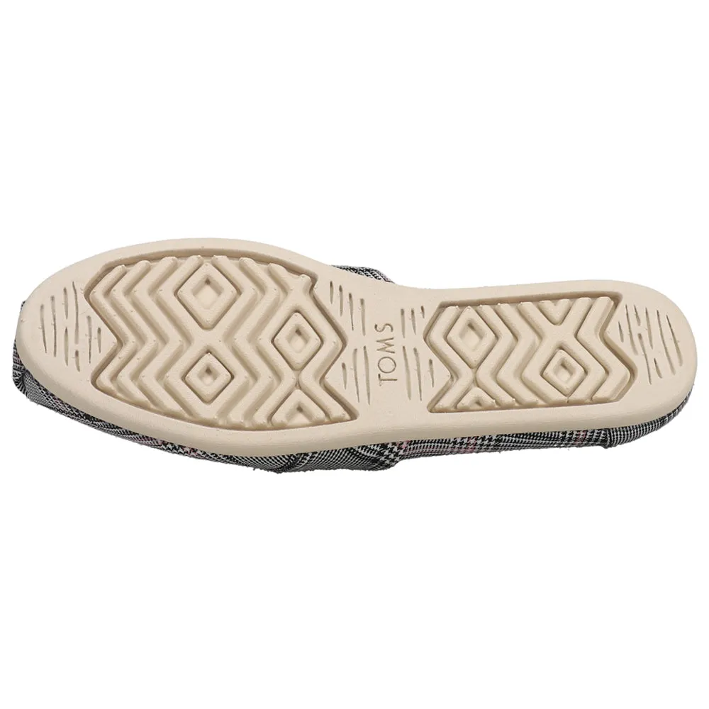 Alpargata Bow Plaid Tie Slip On Flats White Vans Slip Ons