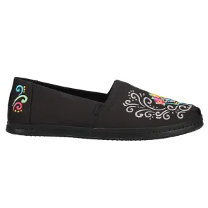 Alpargata Embroidered Floral Floral Slip On Flats Best Cheap Slip On Nursing Shoes 2024