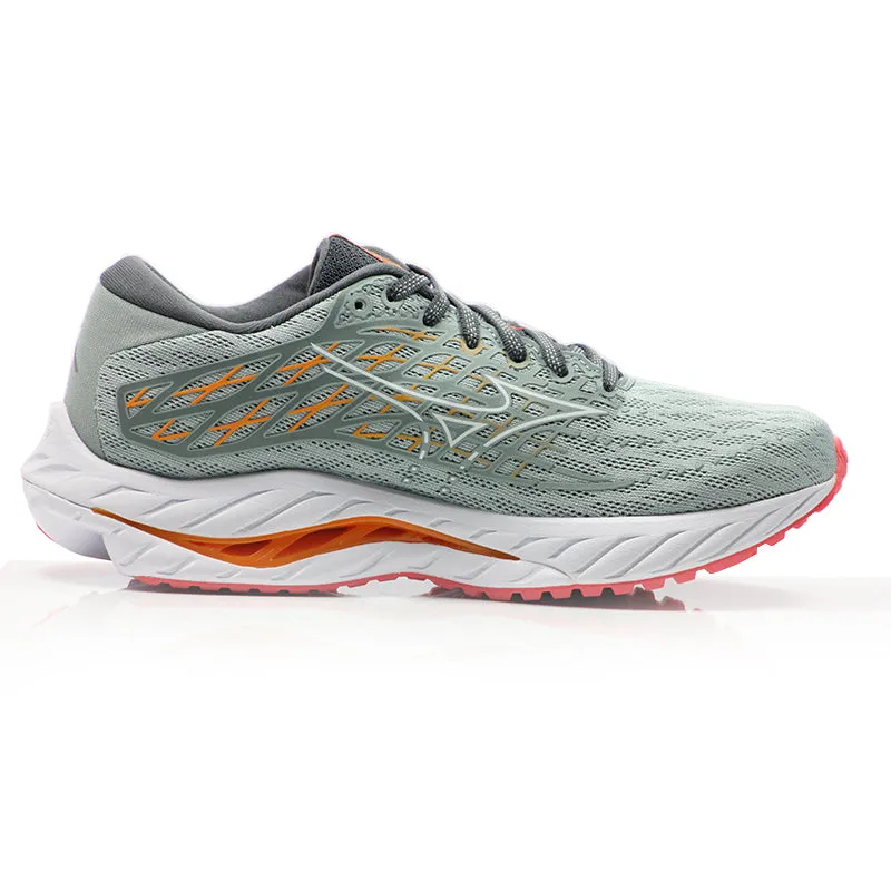 Running Shoes Clip Art Mizuno Wave Inspire 20 Women's Running Shoe - Grey Mist/White/Dubarry