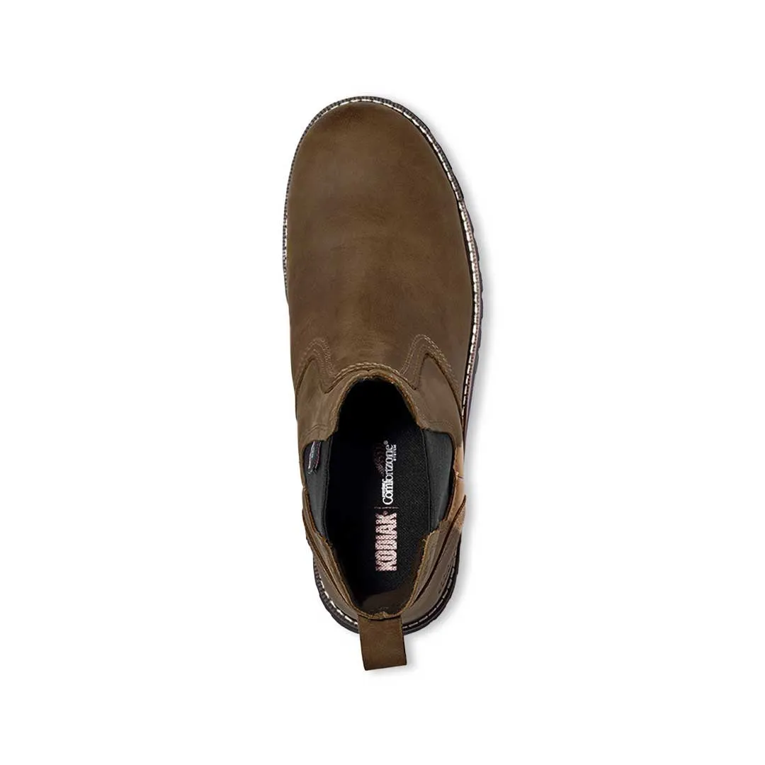 Kodiak - Men's McKinney Chelsea Soft Toe Boots (KD0A4TESBRN) Wrestling Boots