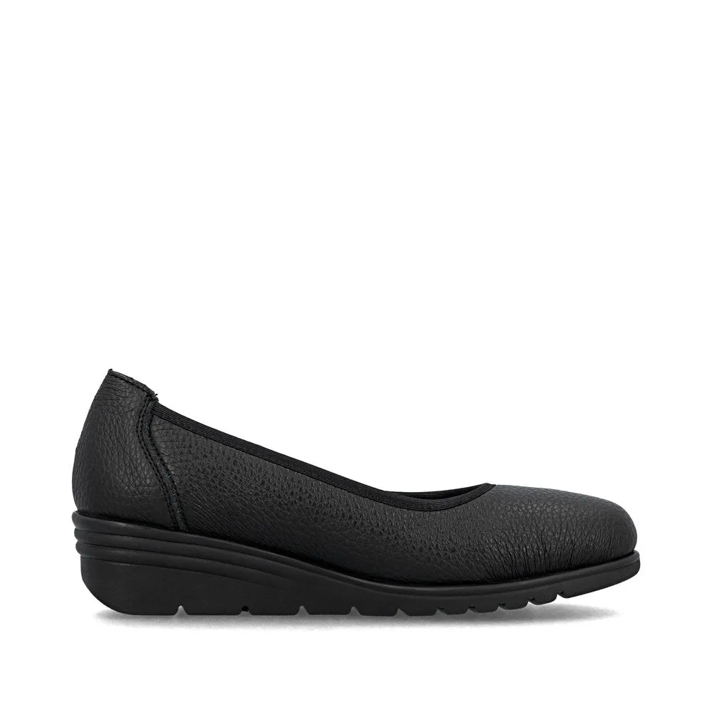 Steel Toe Cap Slip On L5360-00 Slip On Wedge Black