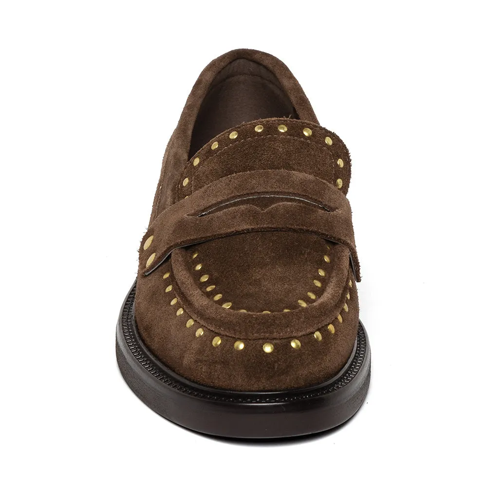 Harloe Flat Shoe BRN/GLD Jogging Shoes For Flat Feet