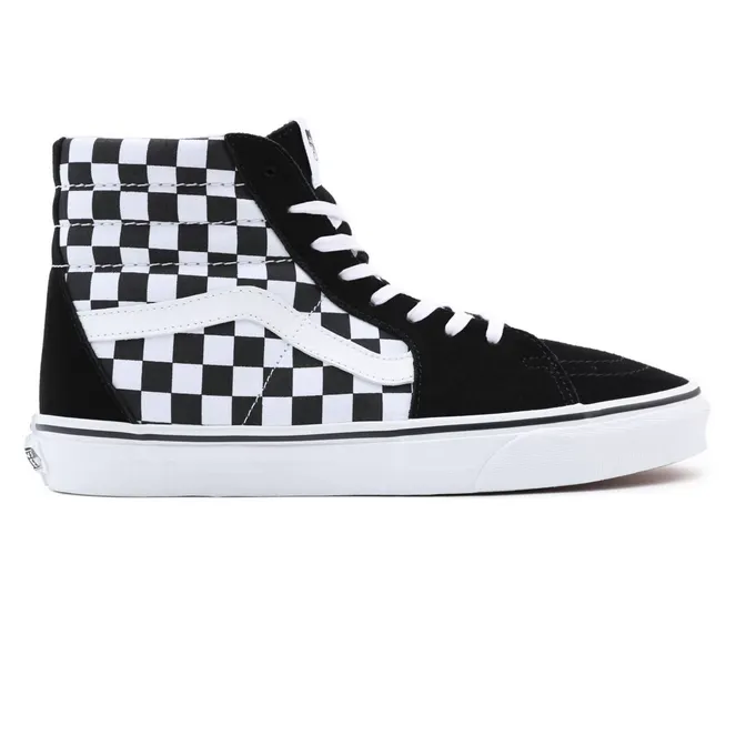 Vans scarpa sneaker alta per uomo e donna SK8-HI VN0A32QGHRK1 quadri bianco nero Marc Fisher Sneakers