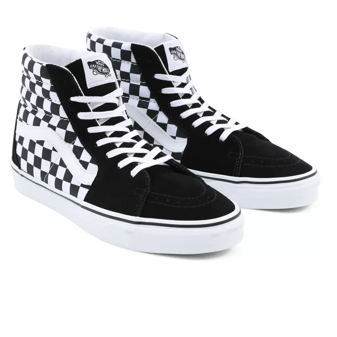 Vans scarpa sneaker alta per uomo e donna SK8-HI VN0A32QGHRK1 quadri bianco nero Lane Bryant Sneakers