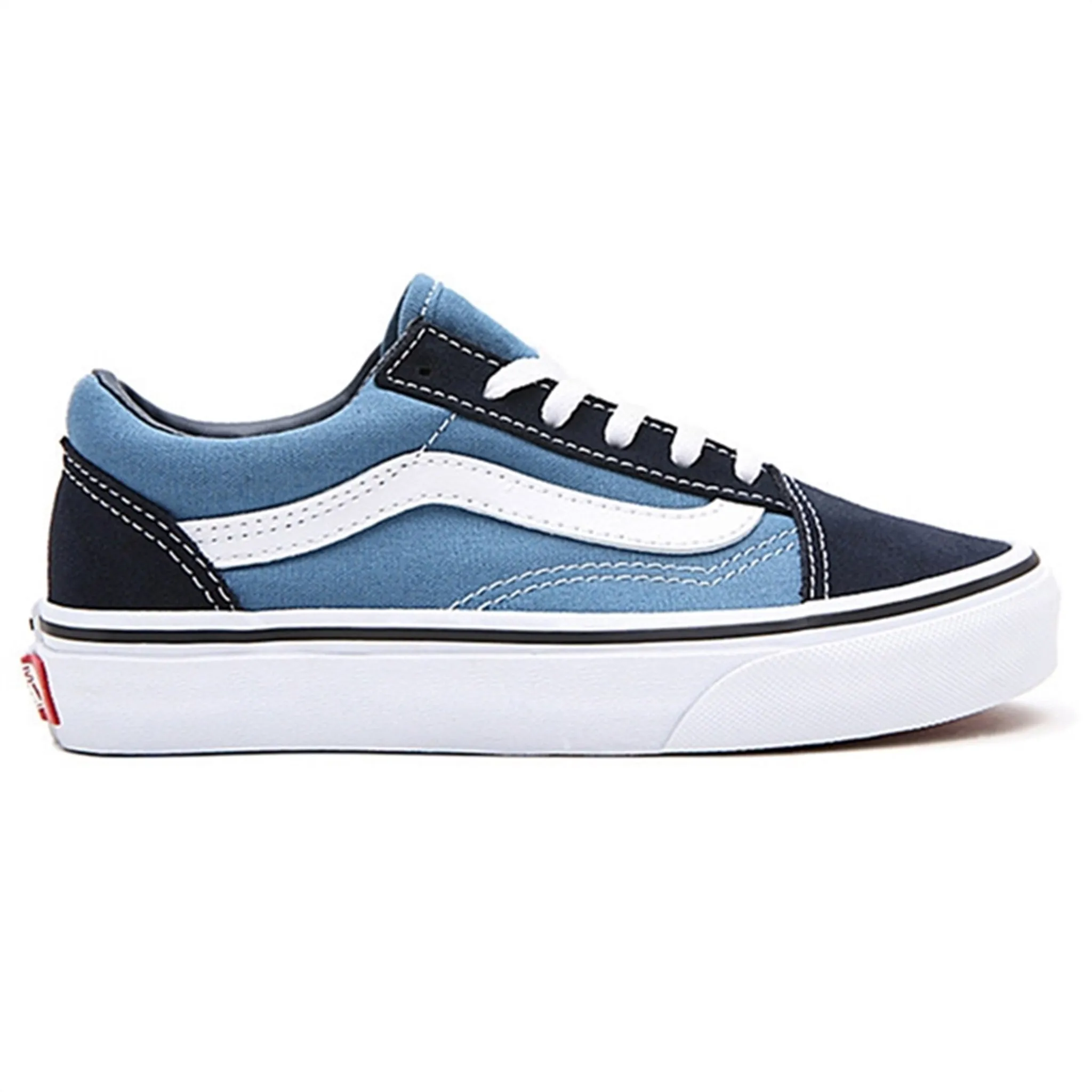 VANS TD Old Skool Sneakers Navy/True White Jeans Brown Sneakers