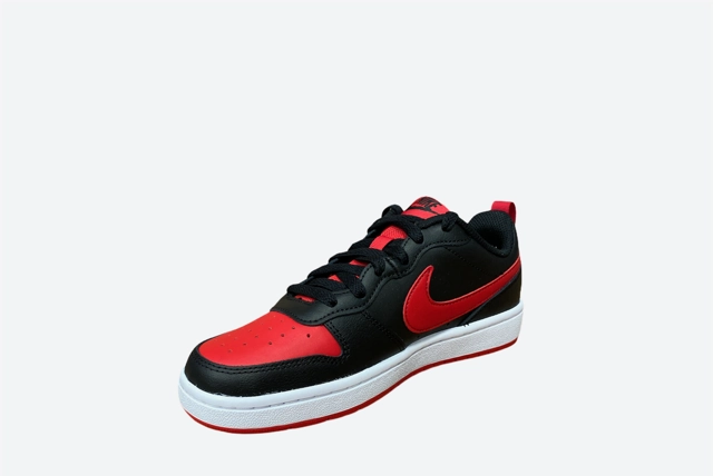 Salsa Dance Sneakers Nike scarpa sneakers da ragazzi Court Borough Low  BQ5448 007 nero rosso
