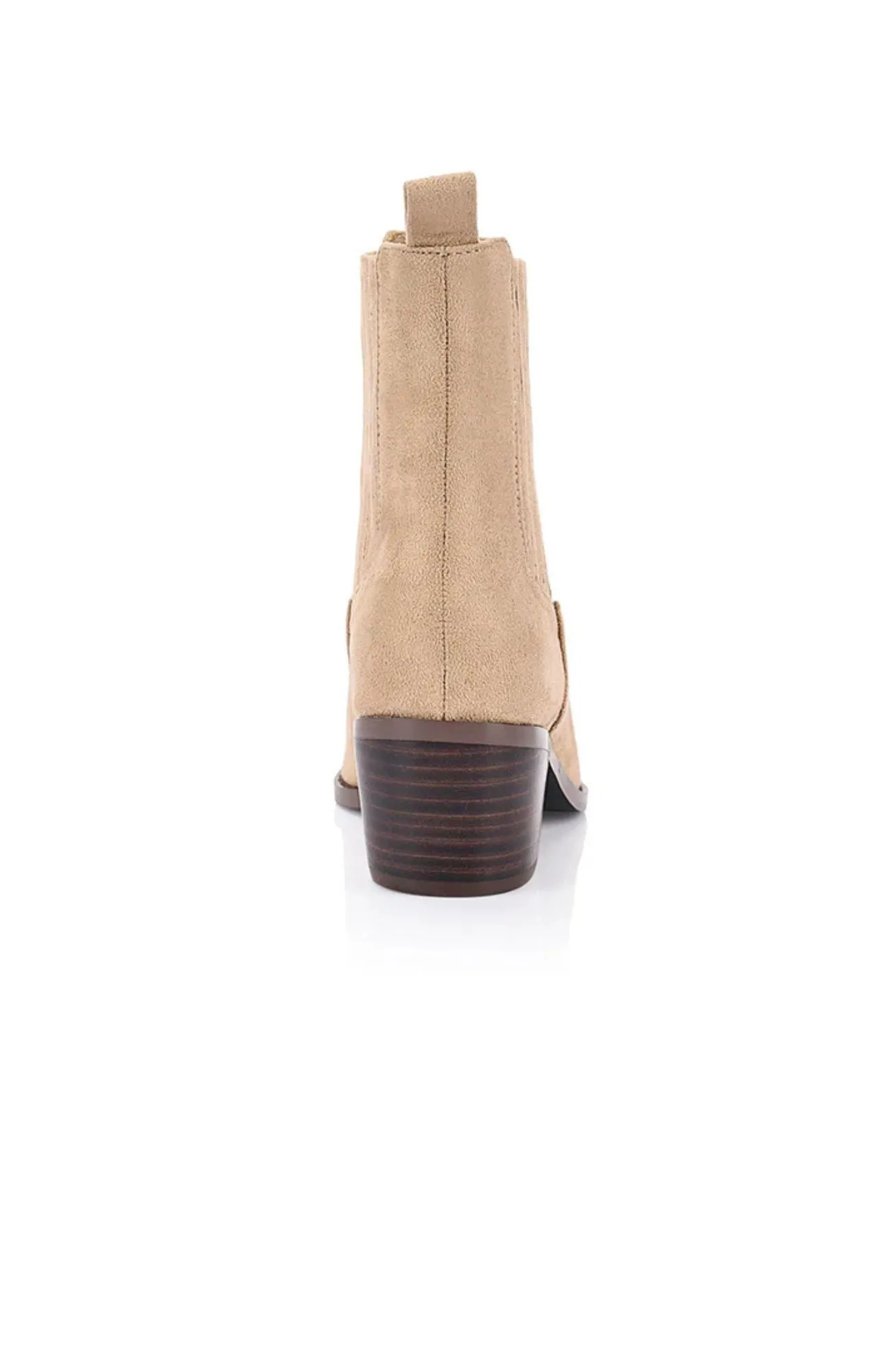 Dale Chelsea Ankle Boots Taupe Micro Knee High Sock Boots