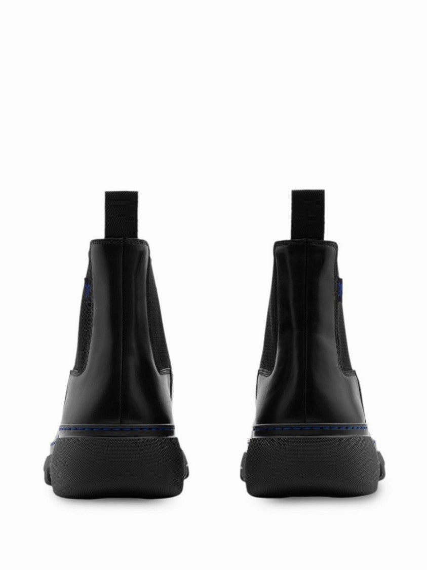 Sparkly Knee High Boots Modern Chelsea Boots With Sole And Contrasting Stitching