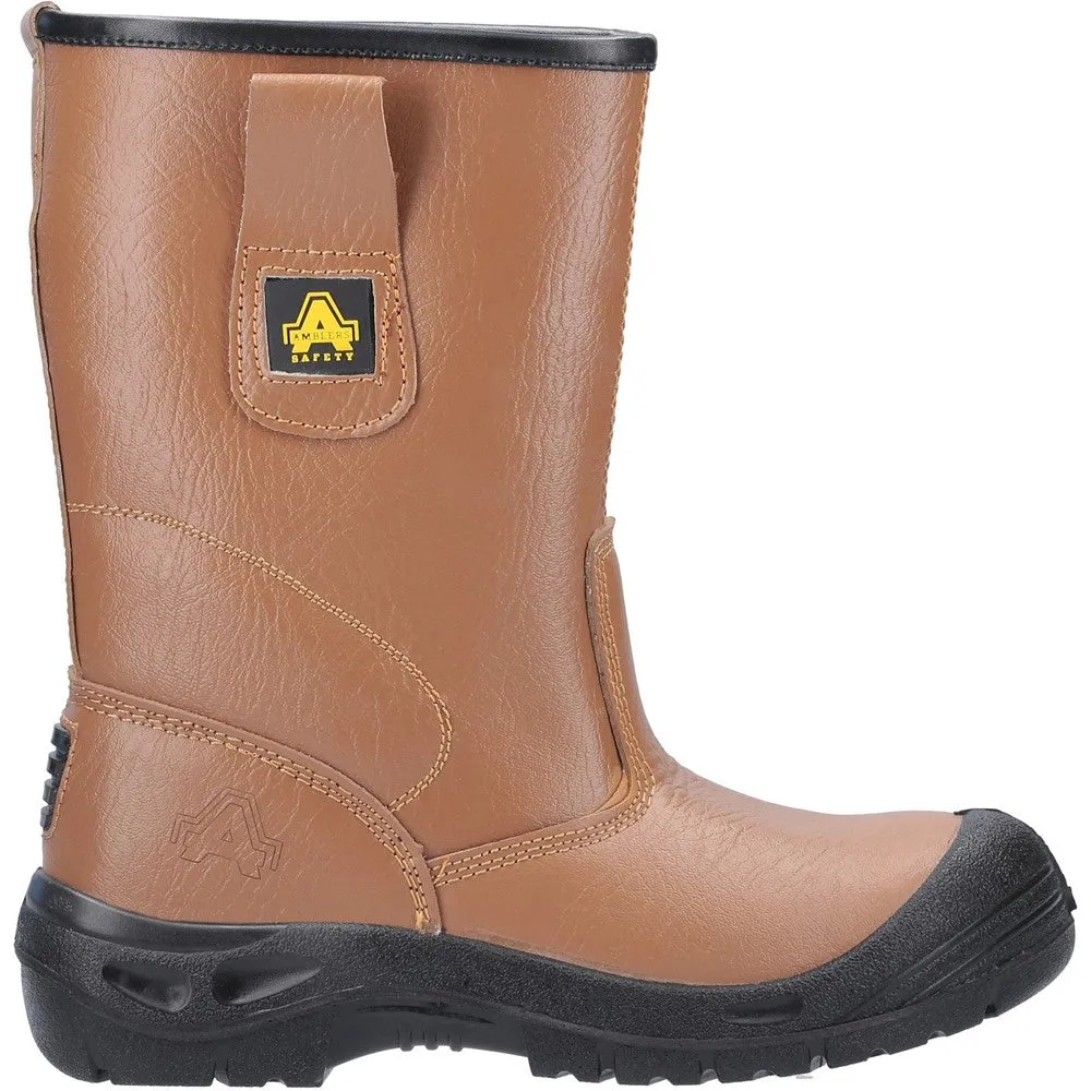 Amblers Safety FS142 Water Resistant Pull On Safety Rigger Boot Good Waterproof Work Boots
