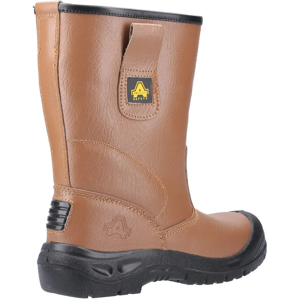 Lightweight Steel Toe Work Boots Amblers Safety FS142 Water Resistant Pull On Safety Rigger Boot