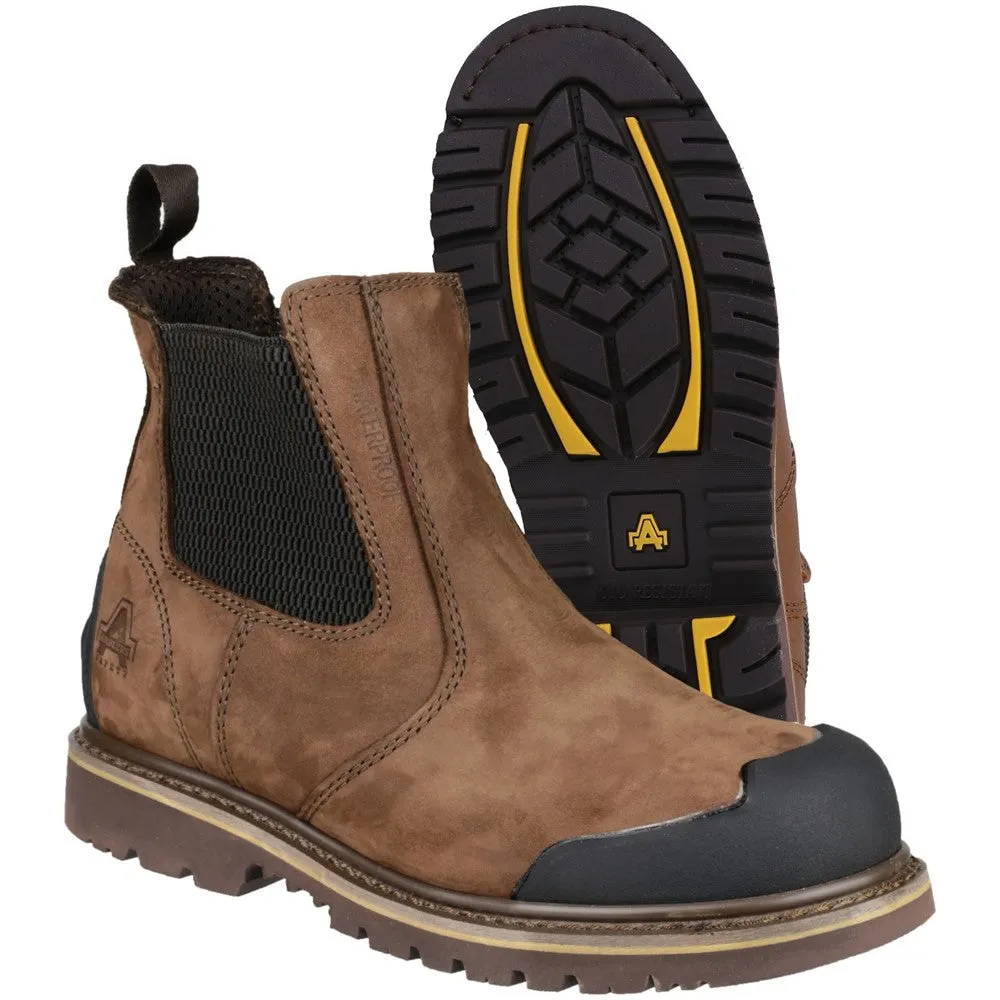 Boots For Cowgirls Amblers Safety FS225 Goodyear Welted Waterproof Pull On Chelsea Safety Boot