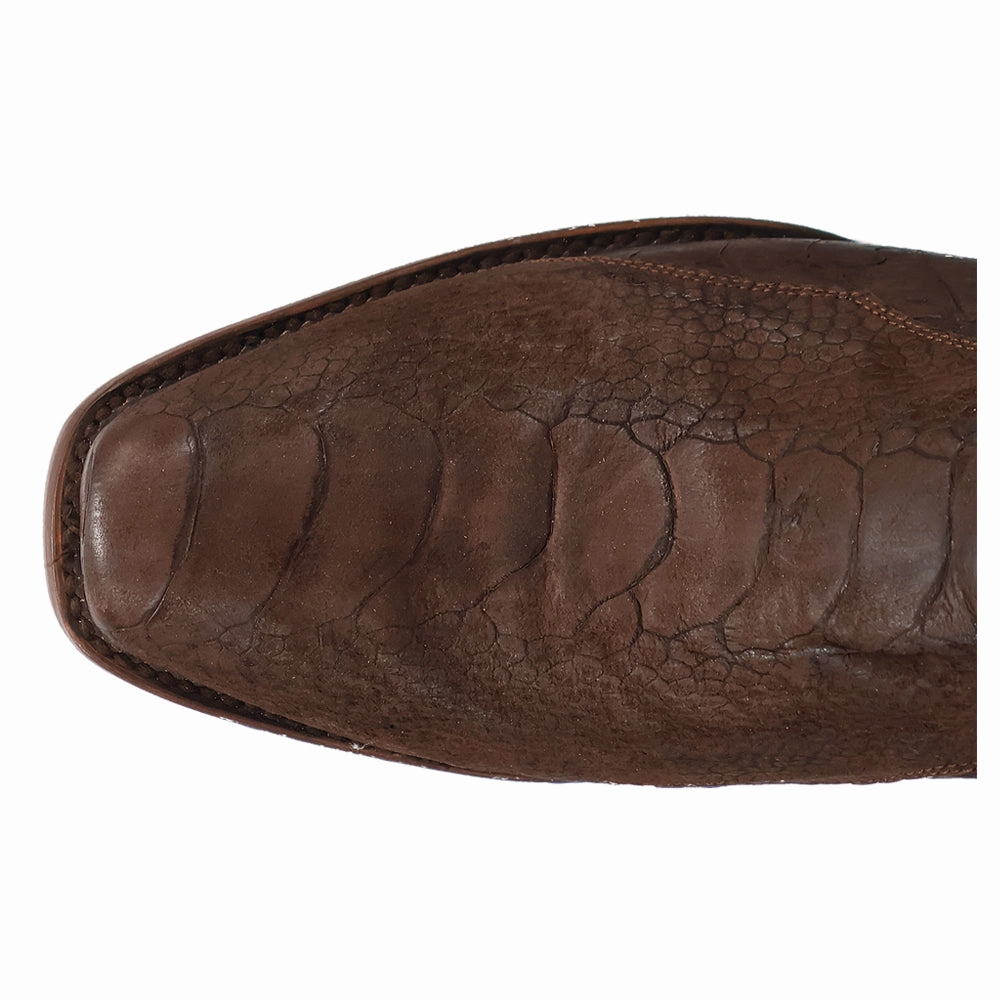 Anders Embroidered Ostrich Square Toe Cowboy Boots Adorable Rain Boots