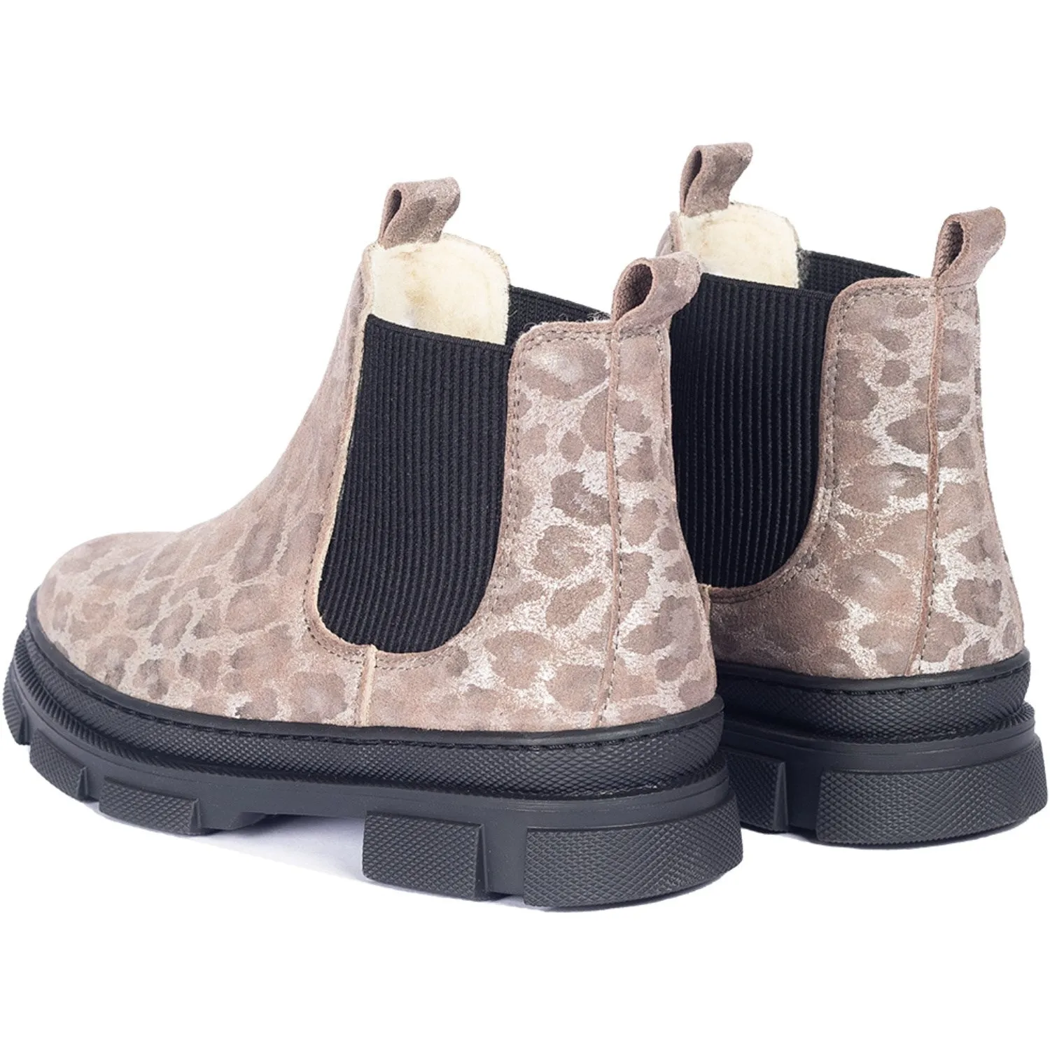 Angulus Silver Leo/Black Chelsea Boot with Elastic and Wool Lining Boots In The Park 2024