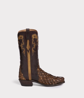 Narcisso :: Cafe Brown Exotic Cowboy Boots